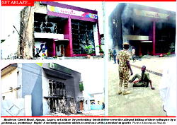 2 banks burnt as Policeman kills truck driver