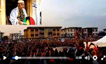 Biafra: Mammoth crowd welcome Nnamdi Kanu in Anambra