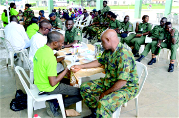 Military officials sensitised on importance of routine medical checks