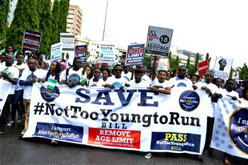 Young Nigerians push for removal of political age limits