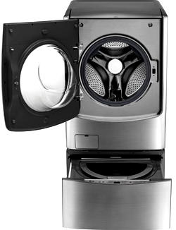 Saving time, space and energy:  LG Electronics raises the bars in laundry with TWINwash washing machine