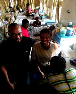 Photos: Main target of  Ozubulu church attack visits victim in hospital