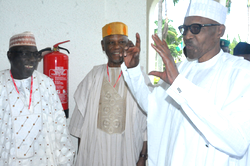 Photos: President Buhari meets PDP and APC leaders
