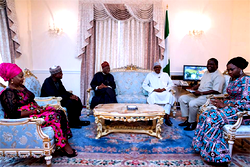 Video:  I see you everywhere in the press, it’s very good, President Buhari praises Lai Mohammed