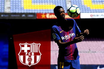 Barca new boy Dembele eyes titles, World Cup