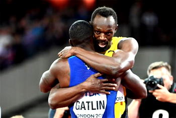 Gatlin sad at media sensation of rivalry with Bolt