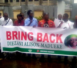 Breaking: Charly Boy group stage protest, demand Diezani’s extradition
