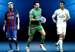 Buffon joins Messi, Ronaldo on UEFA shortlist