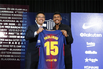 Breaking: Paulinho joins Barcelona from Guangzhou for €40m