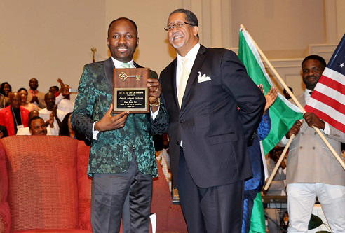Apostle Suleman receives highest Georgian award, Doctorate Degree in US