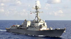 U.S. destroyer challenges China’s claims in South China Sea
