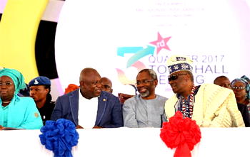 Photos: Ambode at the 3rd Quarter 2017 Town Hall meeting