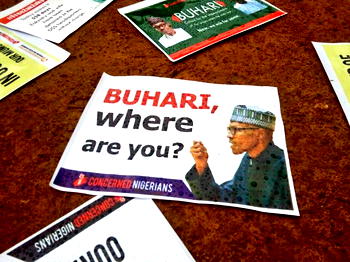 ‘Buhari where are you’, Say Resume or resign, other groups in Nigeria, London