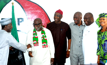 Photos: Ifeanyi Ubah at Anambra PDP governorship screening