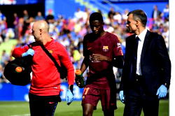 Dembele injured in first Barca league start