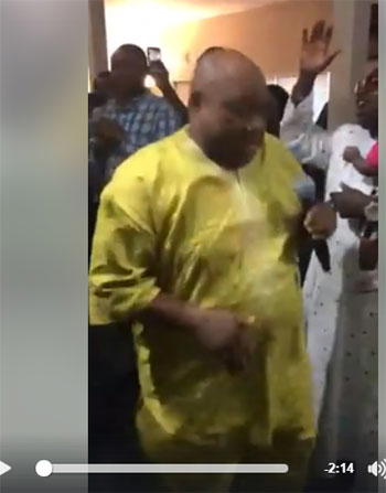 Video: Who can dance more than Senator Adeleke, See his skills in church