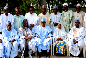 Photos: President Buhari receives set of 1953 Classmates in Daura
