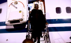 Photos: President Buhari returns to Nigeria from London