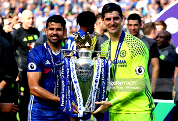 ‘He remains’- Courtois jokes about Costa’s inclusion in Chelsea squad