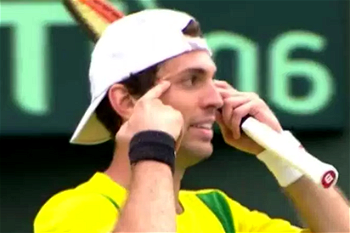 Tennis: Brazil player fined $1,500 for ‘racist’ gesture