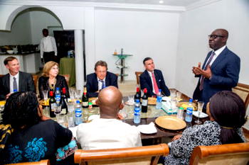 Obaseki hosts US Envoy, says commitment to wealth creation, justice sacrosanct
