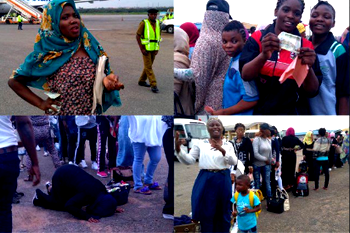 121 Nigerian returnees from Libya arrive Lagos Airport