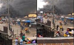 Breaking(Video): Rivers on fire, everybody on the run over alleged IPOB/army clash