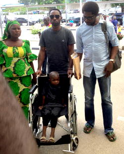 Three years after: Boy goes to Dubai to fix spine broken by Boko Haram