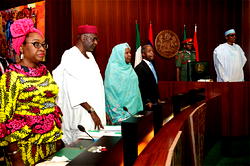 Photos: President Buhari, Alhassa, others at FEC meeting