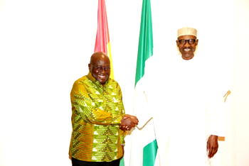 Photos: Buhari receives Ghana president