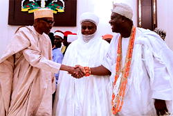 Photos: Buhari receives National Council of Traditional Rulers of Nigeria