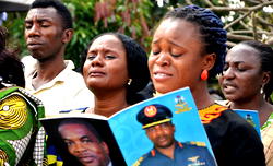 Tears, emotions as Air Force buries instructor pilot who died last week
