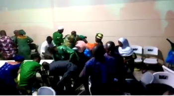 Shocking(Video): Hungry delegates at restructuring meeting allegedly fight over food, drinks