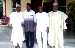 PDP former Ministers visit ex-President Jonathan
