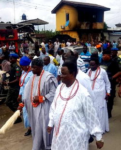 Ubeji fuel tanker fire: Olu of Warri urges speedy upgrade of damaged road