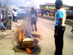 Photos: Protest against separation, restructuring of Nigeria