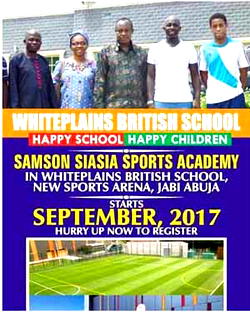 Samson Siasia Partnering with Barcelona F.C  To Launch a Revolutionary Sports Academy in the Most Affordable (world class) School in Nigeria…