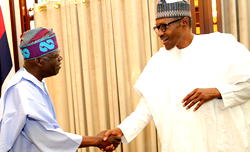 Photos: Tinubu meets Buhari