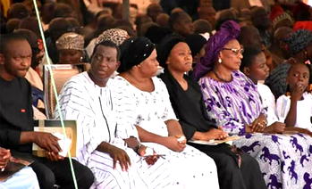 Photos: Plateau state Governor, Simon Bako Lalong buries brother