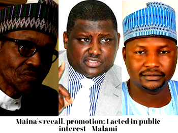 Maina’s recall, promotion: I acted in public interest – Malami
