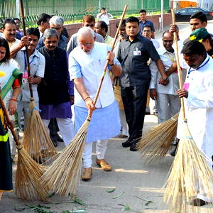India cleans environment for Gandhi’s birthday
