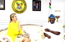 Photos: Queen Maxima Cerruti of the Netherlands with Ambode in Lagos