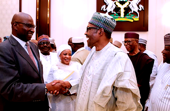 Photos: Buhari meets SGF Boss Mustapha at APC stakeholders meeting