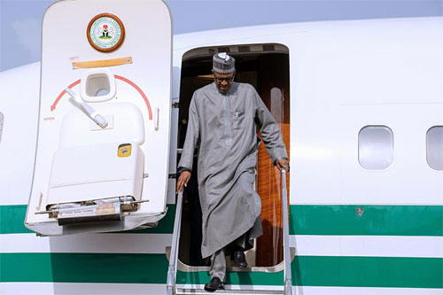 buhari returns 1 Photos: Buhari returns to Abuja from Turkey