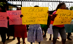 Delta community protests closure of skills acquisition centre