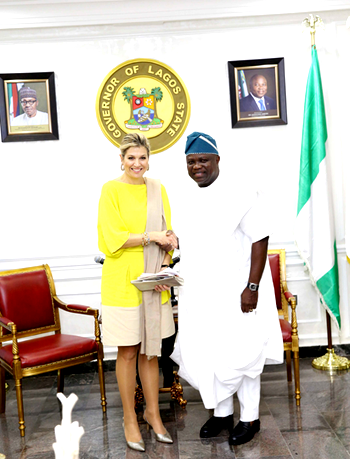 Queen of Netherlands visits Ambode,lauds Lasg’s health policy