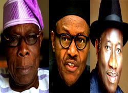Poll: Buhari, Jonathan vote as Obasanjo says ‘no comment’