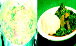 Preparing Okro Soup Delicacy