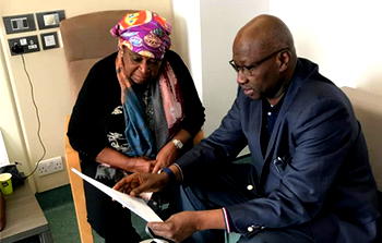 SGF visits Dr.  Ekwueme in London hospital