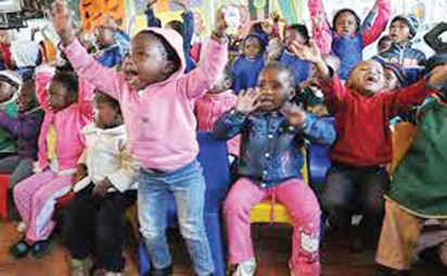 Nigerian children look  forward to a secured future